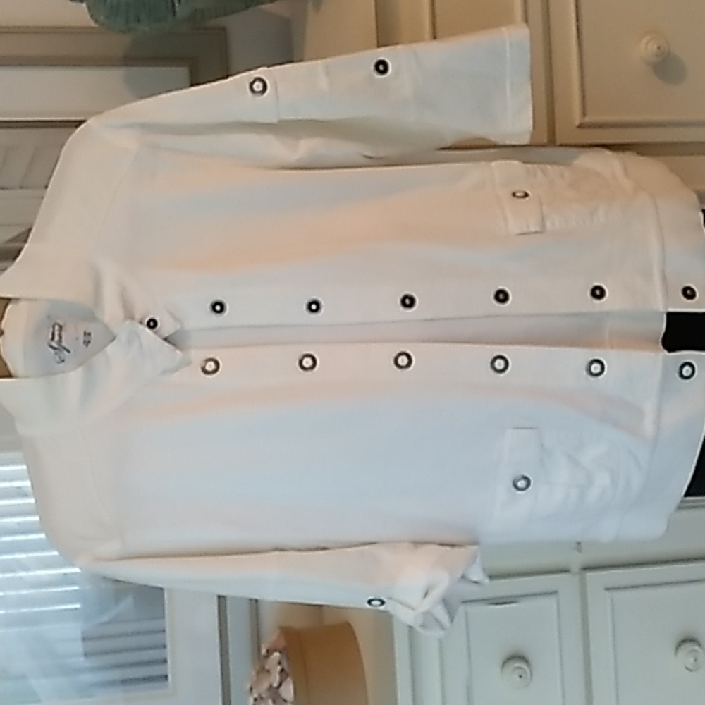 Style&Co Sport 100% Cotton Jacket, 3/4" sleeves with 2 length options, size L